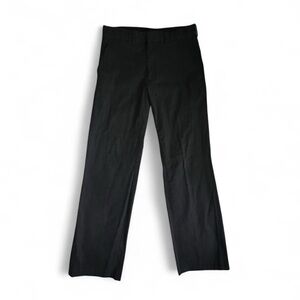 Express Men’s Y2K Producer Pinstriped Baggy Wide Leg Trousers Black